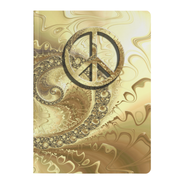 #fractalpads Regal Gold Peace Paperback Journal